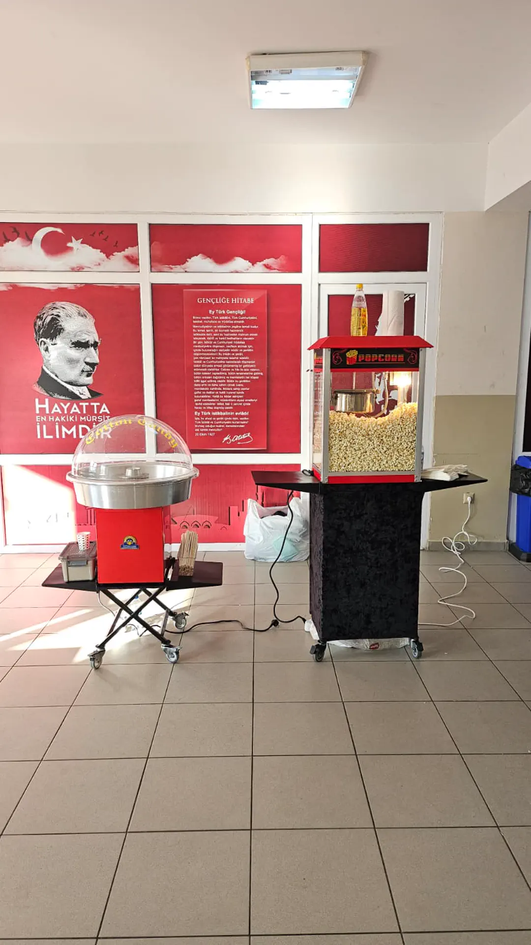 Arnavutköy popcorn arabası kiralama patlamış mısır standı